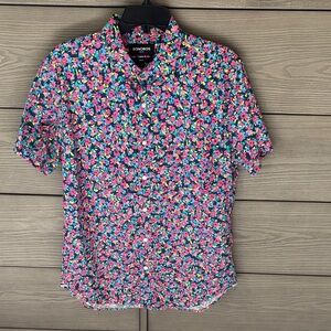 Bonobos Men's Short-Sleeve Floral Button-Down Shirt in Pink, Blue, Green, Yellow